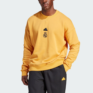 Adidas/阿迪达斯正品新款男子皇马足球圆领休闲运动卫衣HY0631