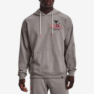 宽松舒适图案印花运动连帽卫衣1373562 男士 新款 294 安德玛正品