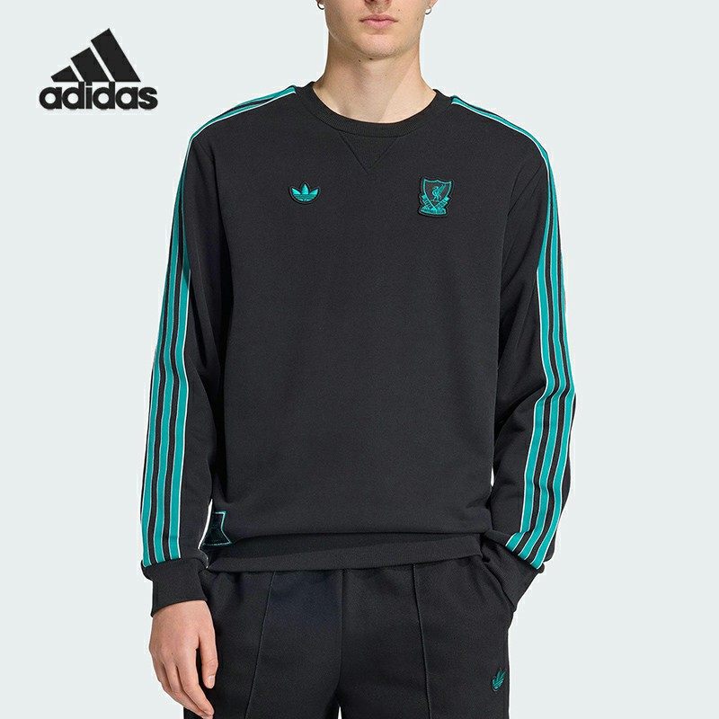 Adidas/阿迪达斯正品三叶草男士圆领套头运动足球卫衣JW5472,运动服/休闲服装,运动卫衣/套头衫,淘宝优惠券,粉丝福利购,淘宝优惠卷