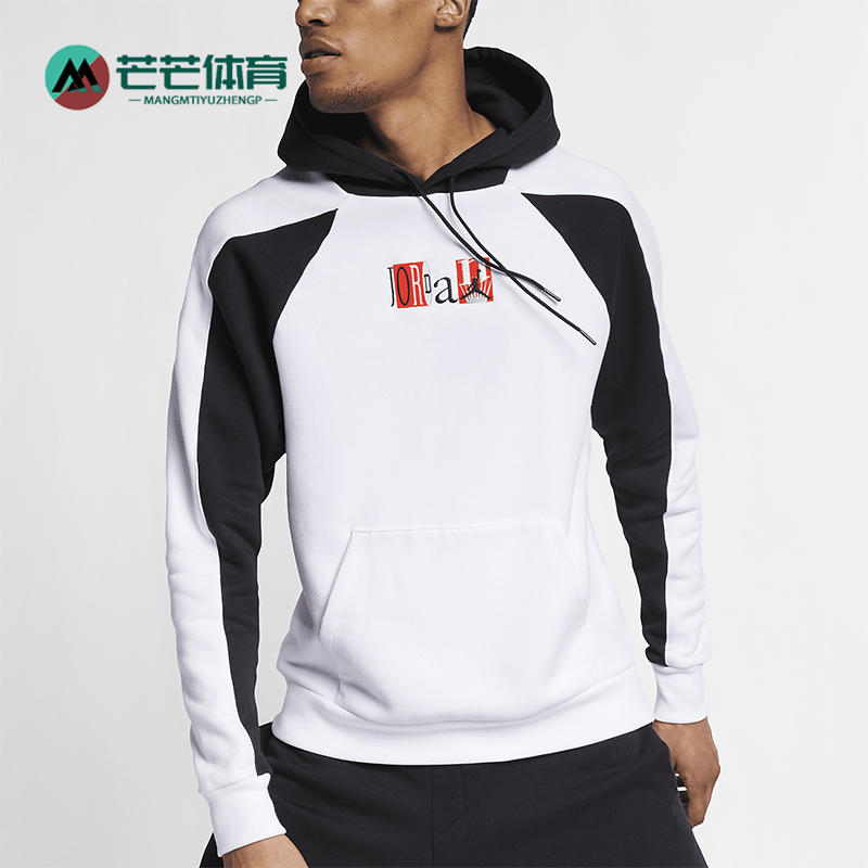 耐克男士复古印花连帽套头衫