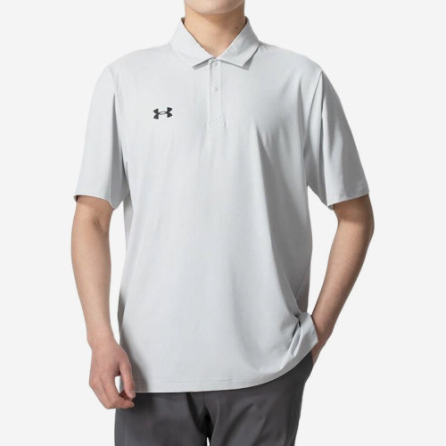 UA/安德玛正品新款男女同款休闲针织简约短袖POLO衫24500503-009