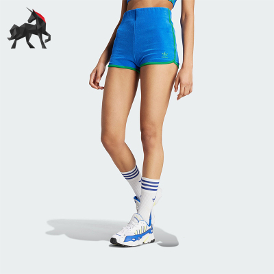 阿迪达斯女士弹力运动短裤