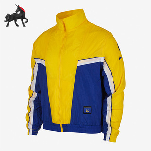 Nike 秋季 男子金州勇士复古篮球运动外套CJ7146 495 耐克正品