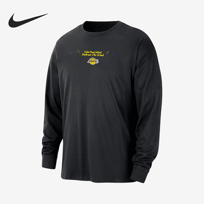 Nike/耐克正品春秋男士透气印花运动篮球图案长袖HQ0674-010