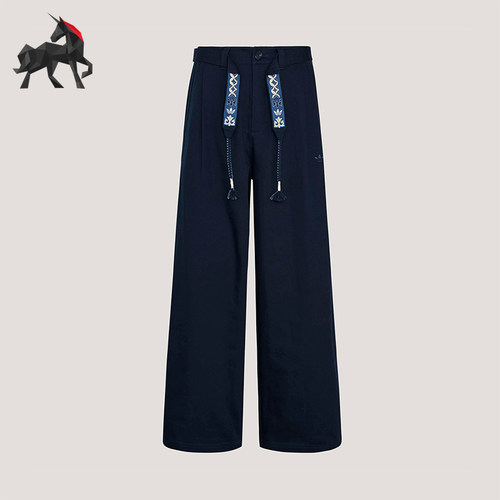 Adidas/阿迪达斯正品三叶草男士宽松经典休闲时尚系带长裤KW5669