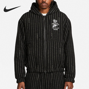 男女运动休闲条纹户外夹克外套DR4413 新款 010 耐克正品 Nike