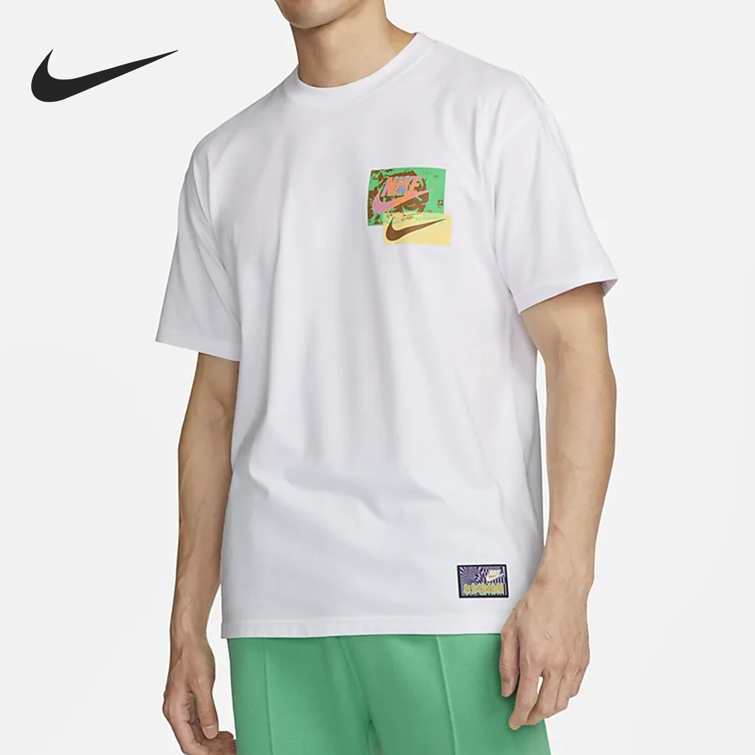 Nike/耐克官方正品2023夏季新款男子印花运动短袖T恤FB9787-100-封面