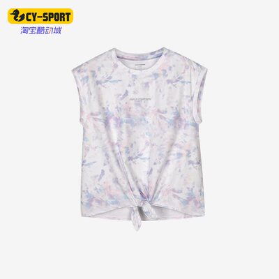 Skechers/斯凯奇正品夏季运动透气儿童无袖短袖P223G049-030B