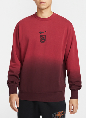 Nike/耐克正品冬季新款男士足球套头连帽渐变卫衣FJ7265-613