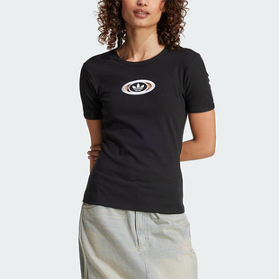 圆领运动短袖 Adidas 修身 三叶草女士经典 T恤KA2686 阿迪达斯正品