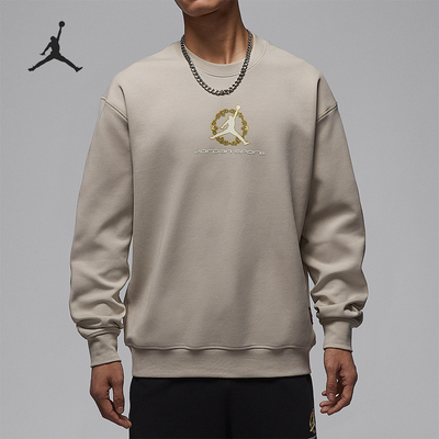 Nike/耐克正品JORDAN男士休闲圆领套头印花耐穿卫衣IQ3953-236