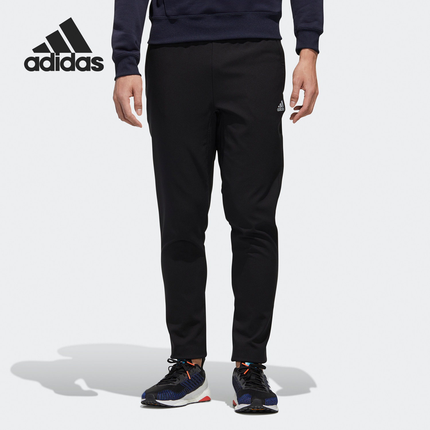 Adidas/阿迪达斯正品男子训练运动休闲梭织小脚长裤GE0398