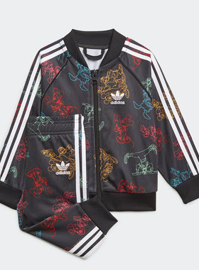 Adidas/阿迪达斯正品 三叶草 运动休闲婴幼童长袖长裤套装 H20324