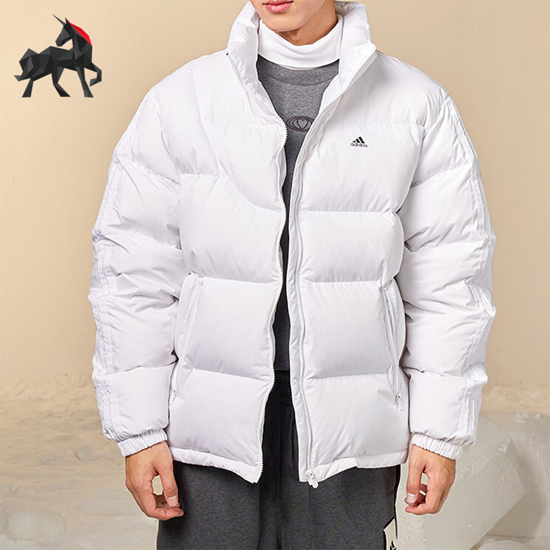 Adidas/阿迪达斯正品DOWN JACKET情侣款运动休闲羽绒服IK2419