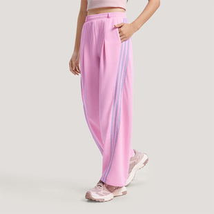 款 Adidas 阿迪达斯正品 2026春季 KS0035 女士日常印花直筒运动长裤