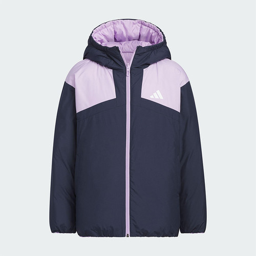 Adidas/阿迪达斯正品冬季儿童运动连帽复古双面穿羽绒服KC5936