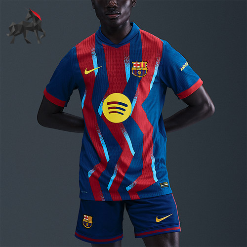 Nike/耐克正品2025男士耐穿拼接套头运动透气足球短袖FZ1311-432