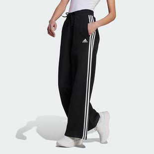 Adidas/阿迪达斯正品时尚女士复古运动经典阔腿针织运动裤HZ5747