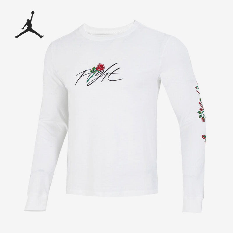 Nike/耐克官方正品Air Jordan新款男子运动透气长袖T恤DQ7387-100,运动服/休闲服装,运动T恤,淘宝优惠券,粉丝福利购,淘宝优惠卷