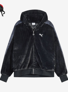 Puma/彪马正品RACEAHEAD新款男女黑色休闲经典夹克外套636081-01