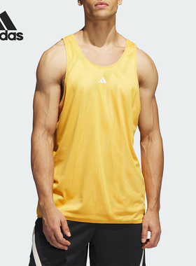 Adidas/阿迪达斯正品夏季男子训练健身两面穿运动背心IM4210