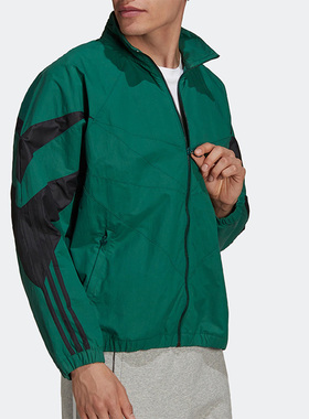 Adidas/阿迪达斯正品三叶草男子运动复古训练休闲夹克外套H06747