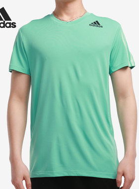 Adidas/阿迪达斯正品夏季新款男子休闲运动透气短袖T恤GP7654