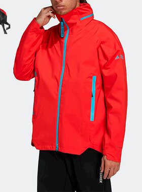 Adidas/阿迪达斯正品透气梭织连帽男子运动休闲夹克外套H48569