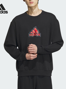 Adidas/阿迪达斯正品新年款男士运动休闲圆领套头衫IT3989
