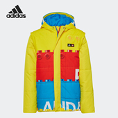 大童可拆卸保暖拉链连帽棉服HM2228 新款 Adidas 阿迪达斯正品
