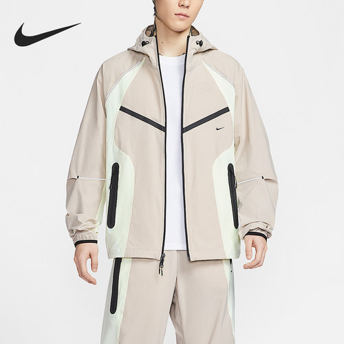 Nike/耐克正品舒适春季款男士拼接网眼运动外套IU7497-236