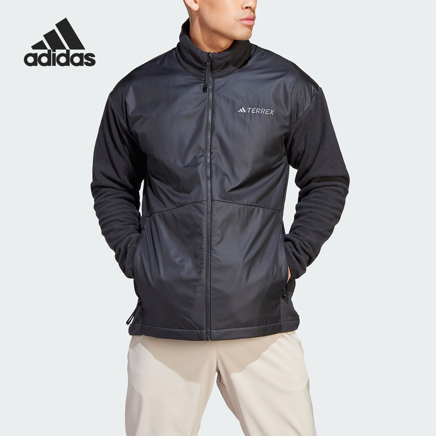 Adidas/阿迪达斯正品户外男子加绒运动立领夹克外套IJ0543,运动服/休闲服装,运动茄克/外套,淘宝优惠券,粉丝福利购,淘宝优惠卷