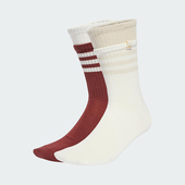 透气运动袜两双装 三叶草男女针织经典 JX5198 阿迪达斯正品 Adidas