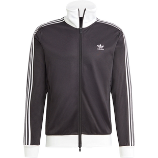 Adidas/阿迪达斯官方正品三叶草复古男士立领运动夹克外套II5763