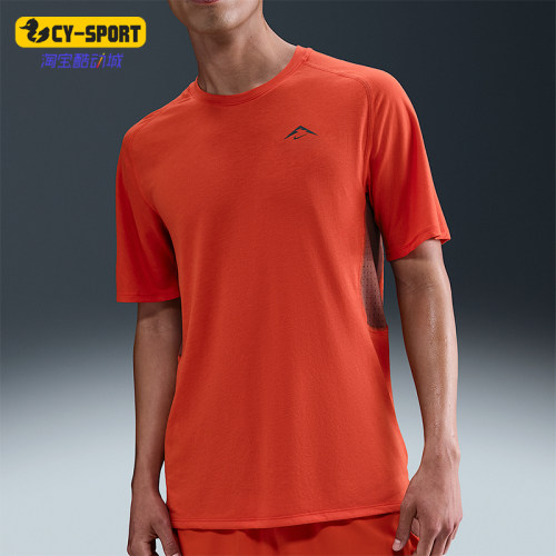 Nike/耐克正品Dri-FIT 男士套头运动透气跑步训练短袖HJ3581-633