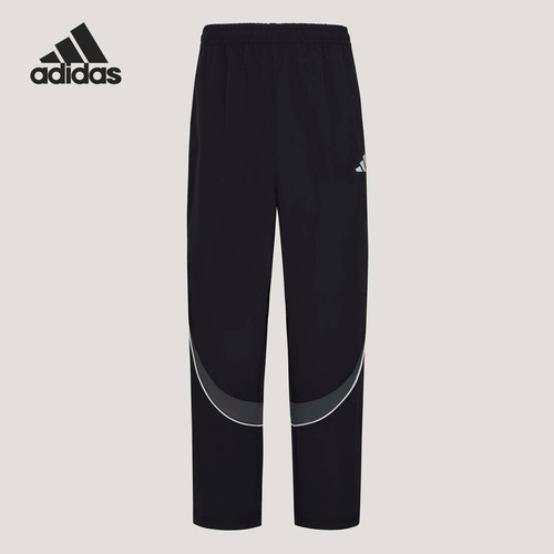 Adidas/阿迪达斯正品2026男士系带宽松梭织日常运动长裤IB6962