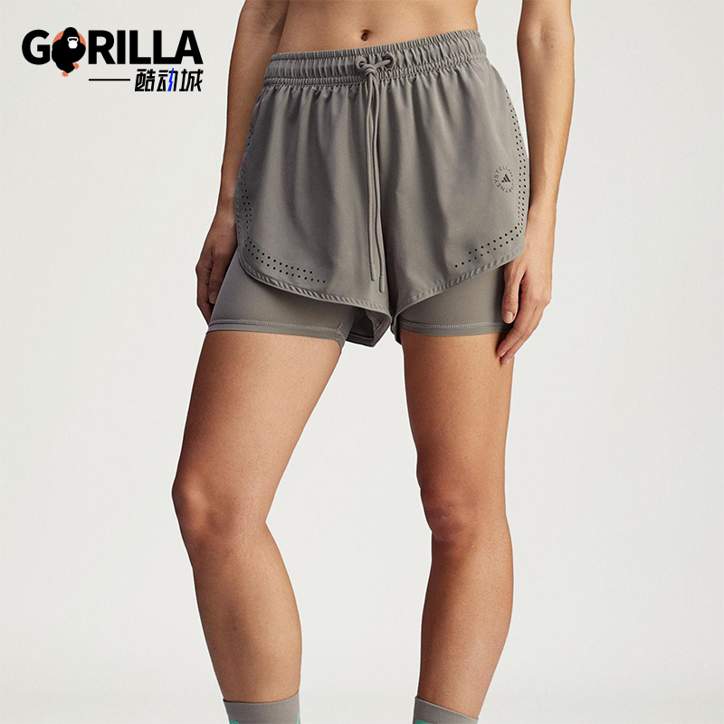 Adidas/阿迪达斯正品TPR 2IN1SH女士二合一简约运动舒适短裤