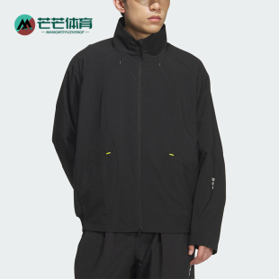 男士 2025夏季 立领运动日常针织外套KC0147 阿迪达斯正品 Adidas