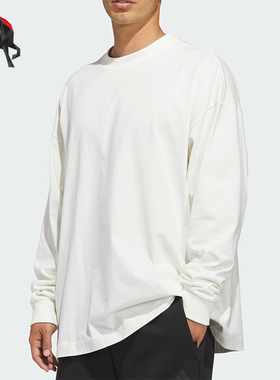 Adidas/阿迪达斯正品2025冬季款男女耐穿圆领套头长袖上衣KB7555