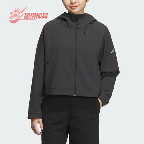 阿迪达斯女士保暖梭织短款外套