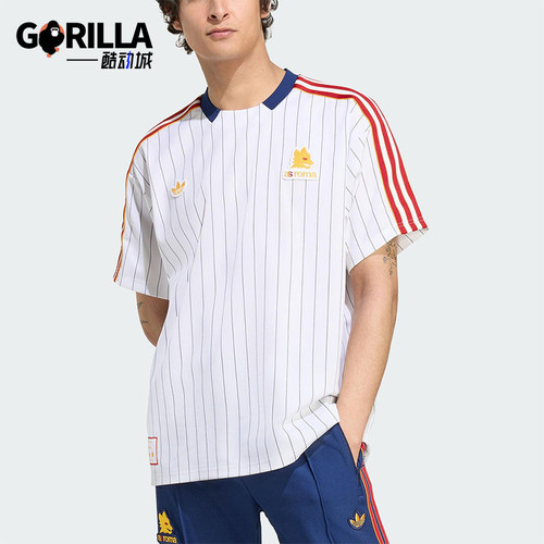 Adidas/阿迪达斯正品三叶草男女运动圆领经典复古足球短袖JM2128