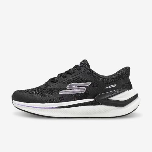 Skechers斯凯奇正品WOMEN'S GO女款透气一脚蹬跑步鞋129782-BLK