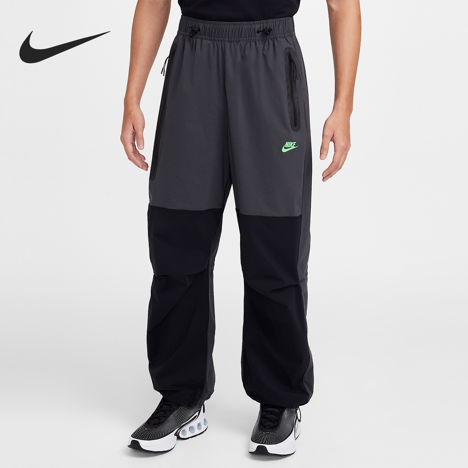 Nike/耐克正品2025秋季款男士松紧腰拼接休闲运动长裤HM7159-060