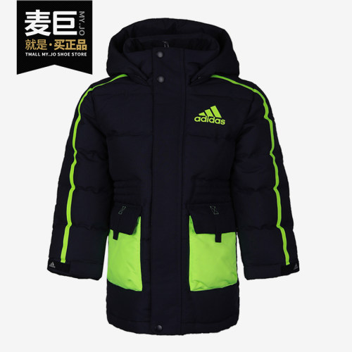 阿迪达斯儿童运动连帽羽绒服