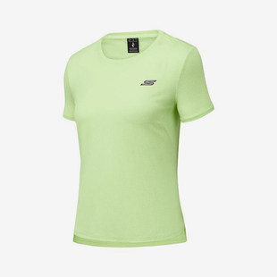 Skechers/斯凯奇正品夏季款女士柔软针织短袖T恤衫P225W016-013E