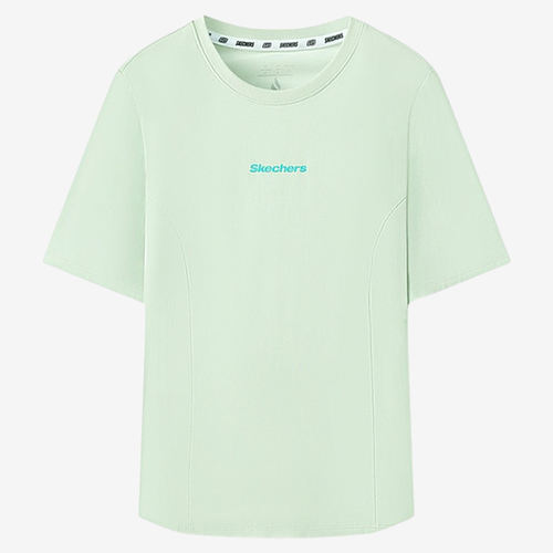 Skechers斯凯奇正品儿童款运动舒适字母短袖T恤L225W152-0215