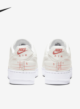 Nike/耐克正品Air Force 1 AF1解构图形 数字白红 橙色空CI3445