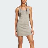 针织吊带连衣裙JC7548 三叶草女士透气经典 Adidas 阿迪达斯正品