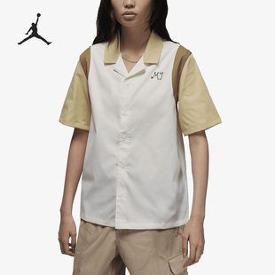 短袖 Nike 耐克正品 JORDAN女士翻领运动透气拼接经典 133 DZ3341