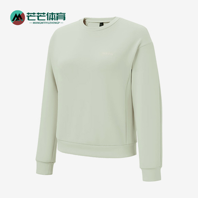 阿迪达斯女士简约宽松卫衣套头衫